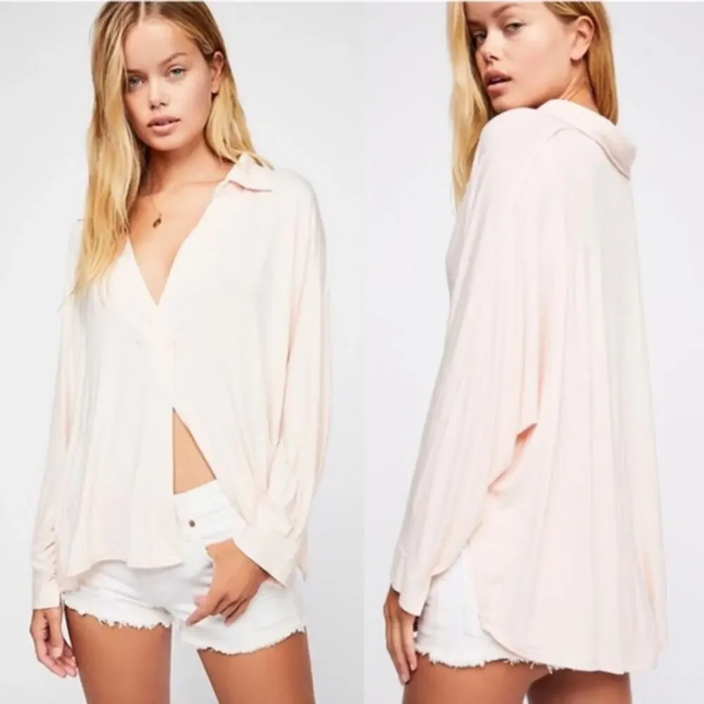 Free People We The Free Peach Can't Fool Me Tee